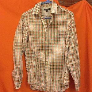 Banana Republic red and blue plaid shirt
